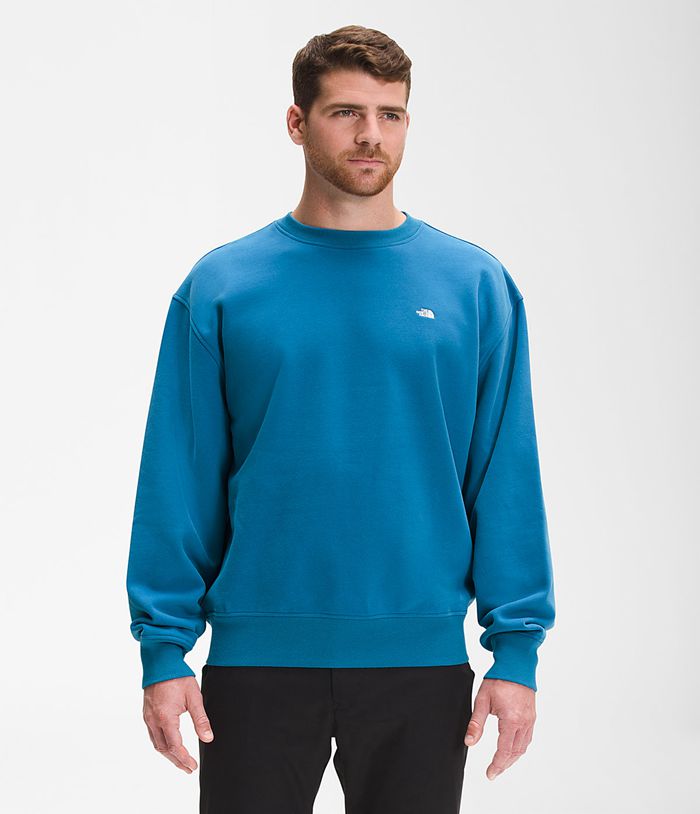 The North Face Sweatshirt City Standard Crew Blue - Mens - Thailand QTGZV-3167